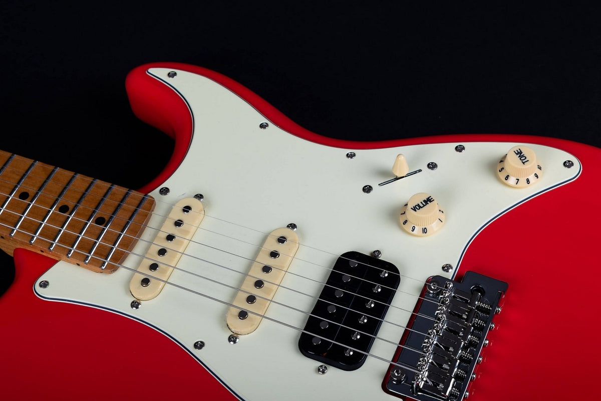JET Guitars JS-400 CRD – elektrische gitaar – S-stijl HSS Koraalrood