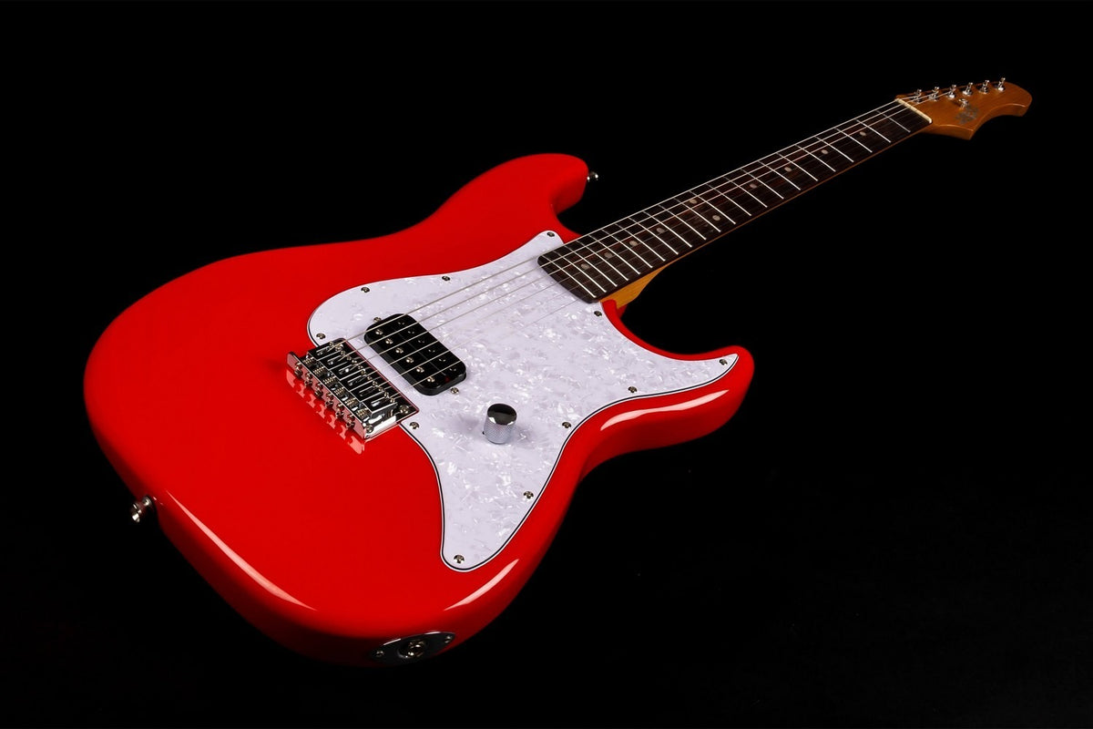 JET Guitars JS-400 HT RD – elektrische gitaar – S-stijl HSS Hardtail Rood, palissander toets