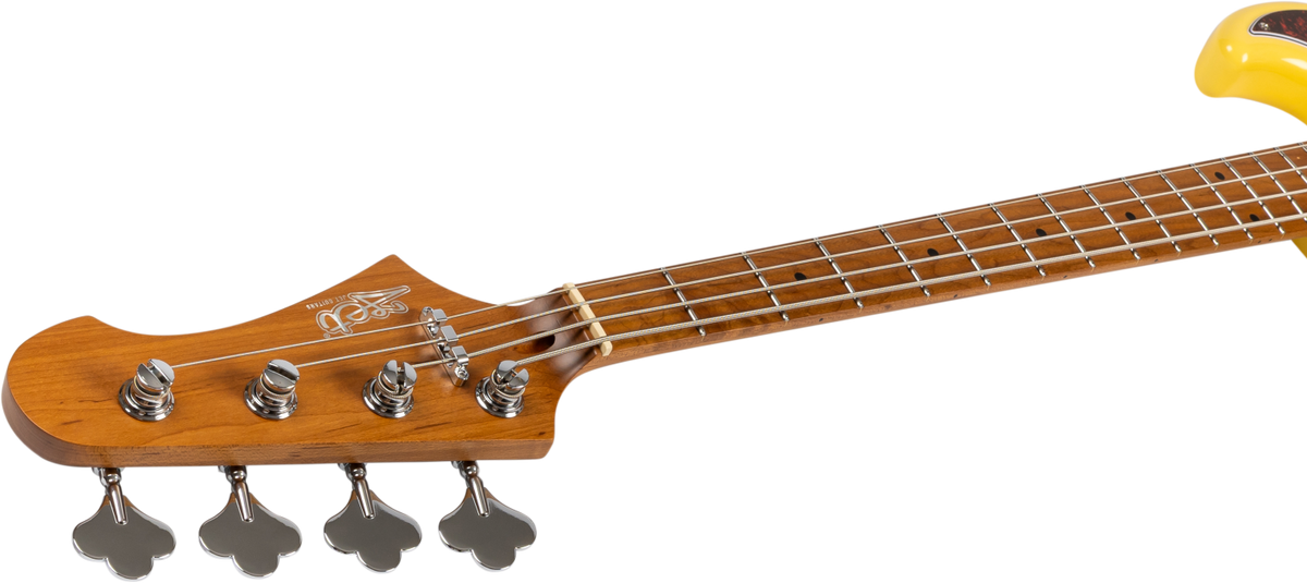 JET Guitars JJB-300 VYW – elektrische basgitaar – JB-stijl Bas Vintage Geel