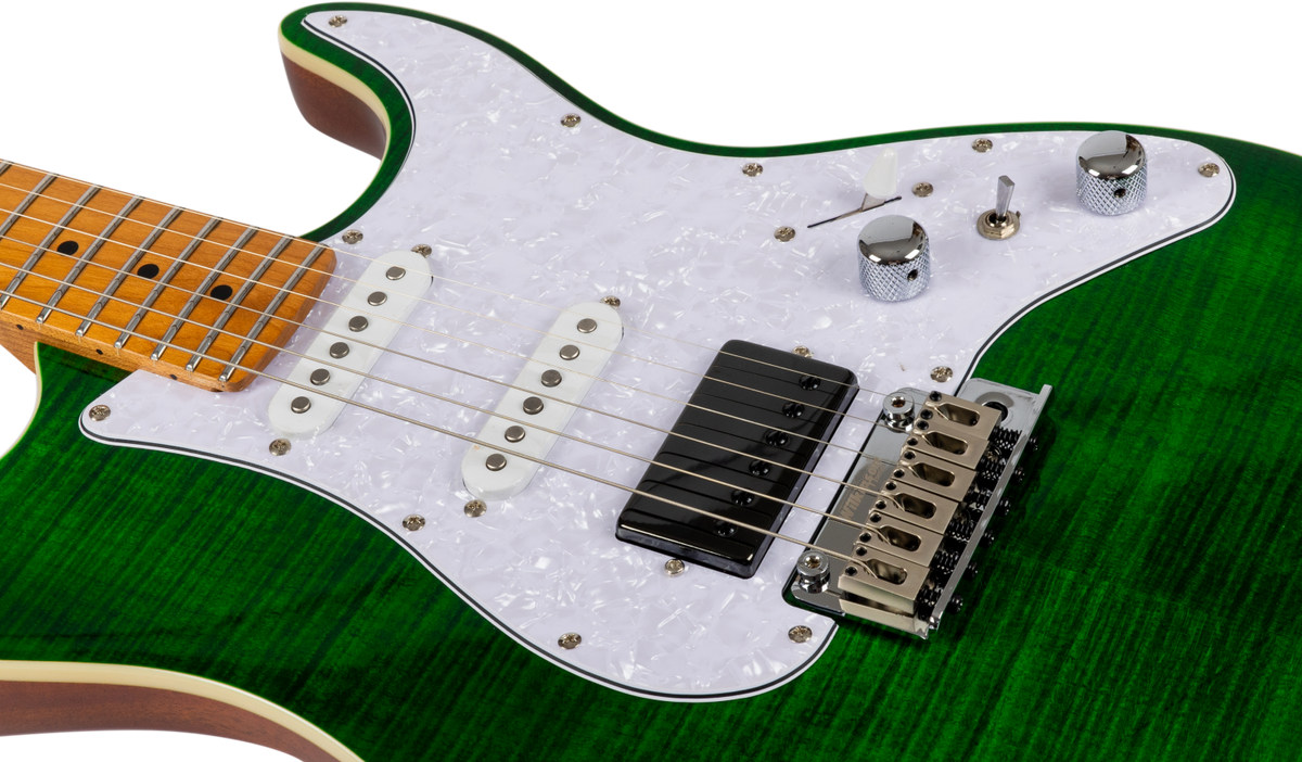 JET Guitars JS-600 TGR – elektrische gitaar – S-stijl HSS transp. Groen