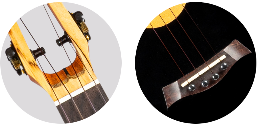 Flight 4SB SAMMY TURTON Sign. Solid Spruce&Rosewood Tenor Uke – tenorukelele