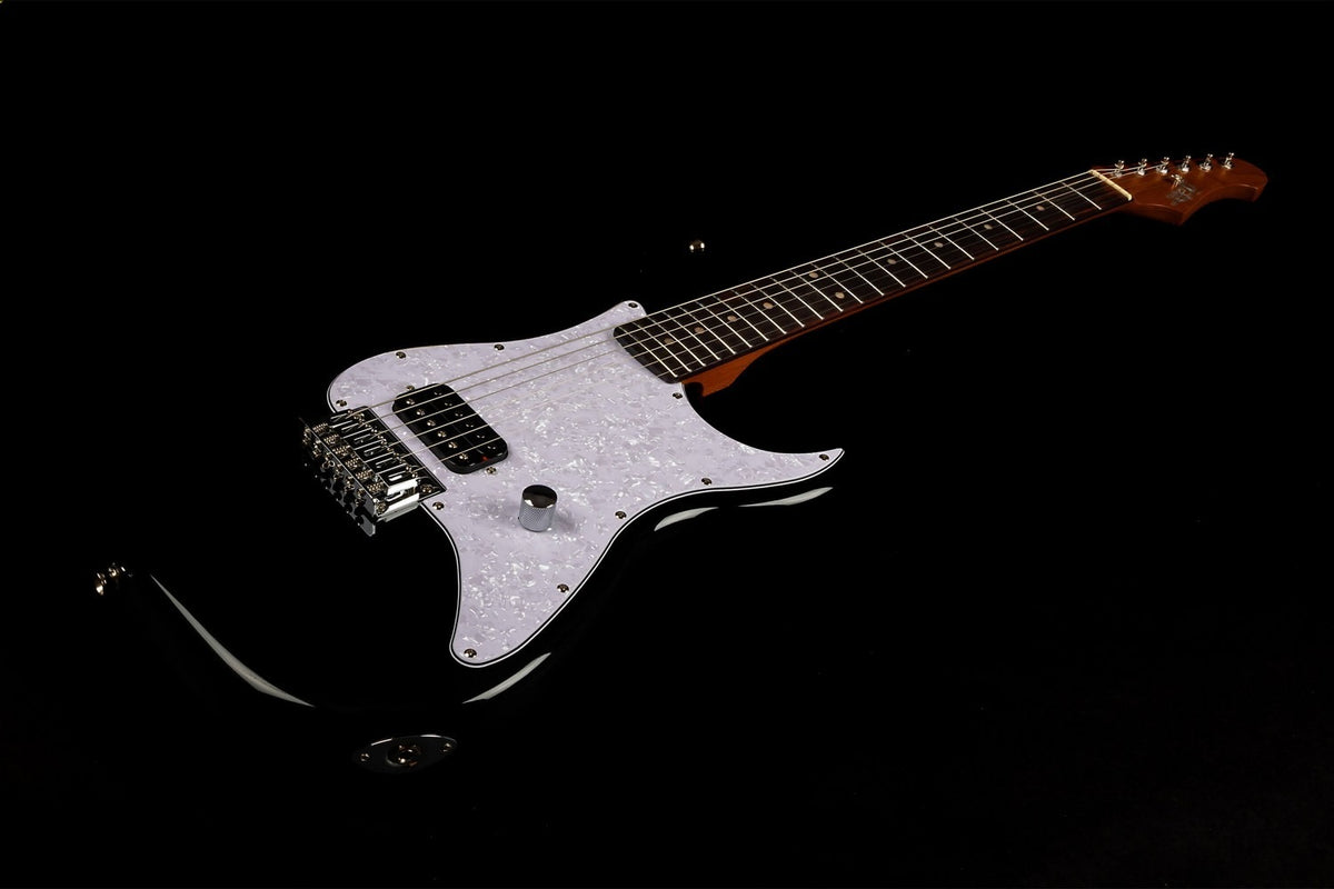 JET Guitars JS-400 HT BK – elektrische gitaar – S-stijl HSS Hardtail Zwart, palissander toets