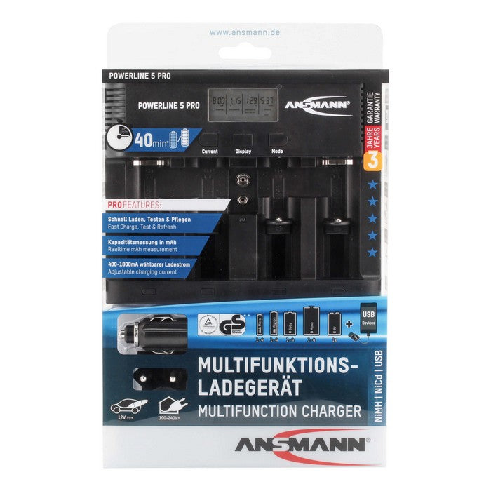 Ansmann Powerline 5 Pro – batterijlader