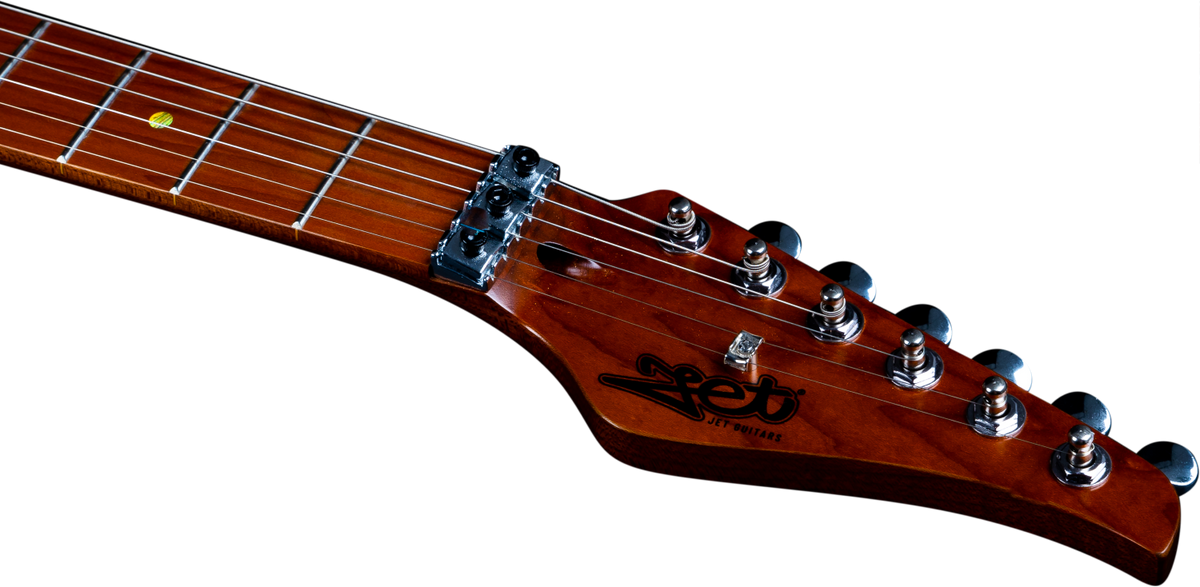 JET Guitars JS-850 RLC, S-style Red 'relic' – elektrische gitaar – S-stijl Rood 'relic'