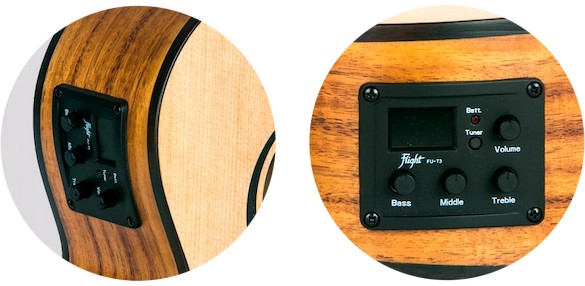 Flight DUC 525 EQ SP/ZEB – elektro-akoestische concertukelele