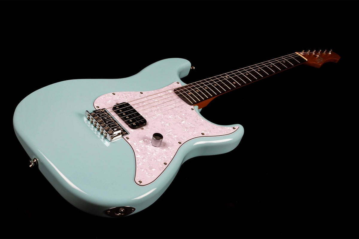 JET Guitars JS-400 HT BL – elektrische gitaar – S-stijl HSS hardtail Blauw, palissander toets