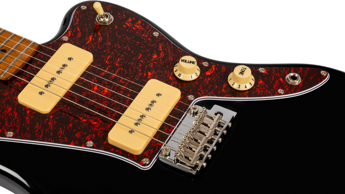JET Guitars JJ-300 P90 BK – elektrische gitaar – J-stijl P90 elektrisch Zwart