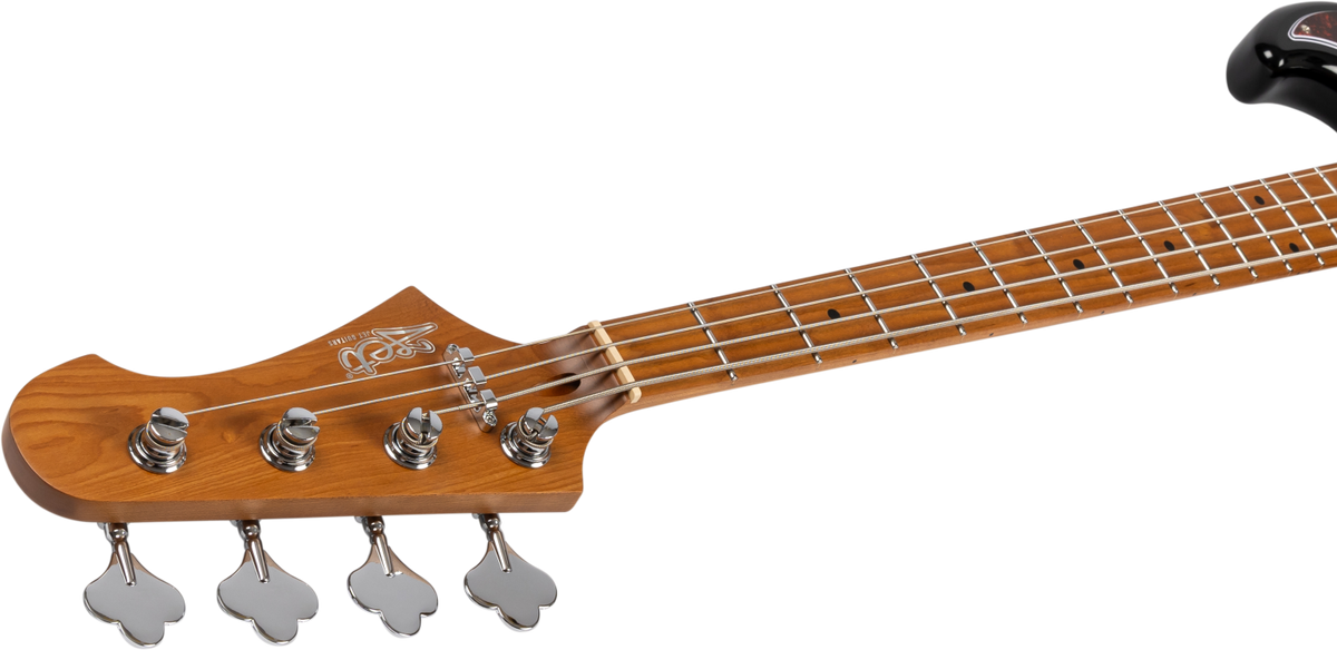 JET Guitars JJB-300 BK – elektrische basgitaar – JB-stijl Bas Zwart, palissander toets