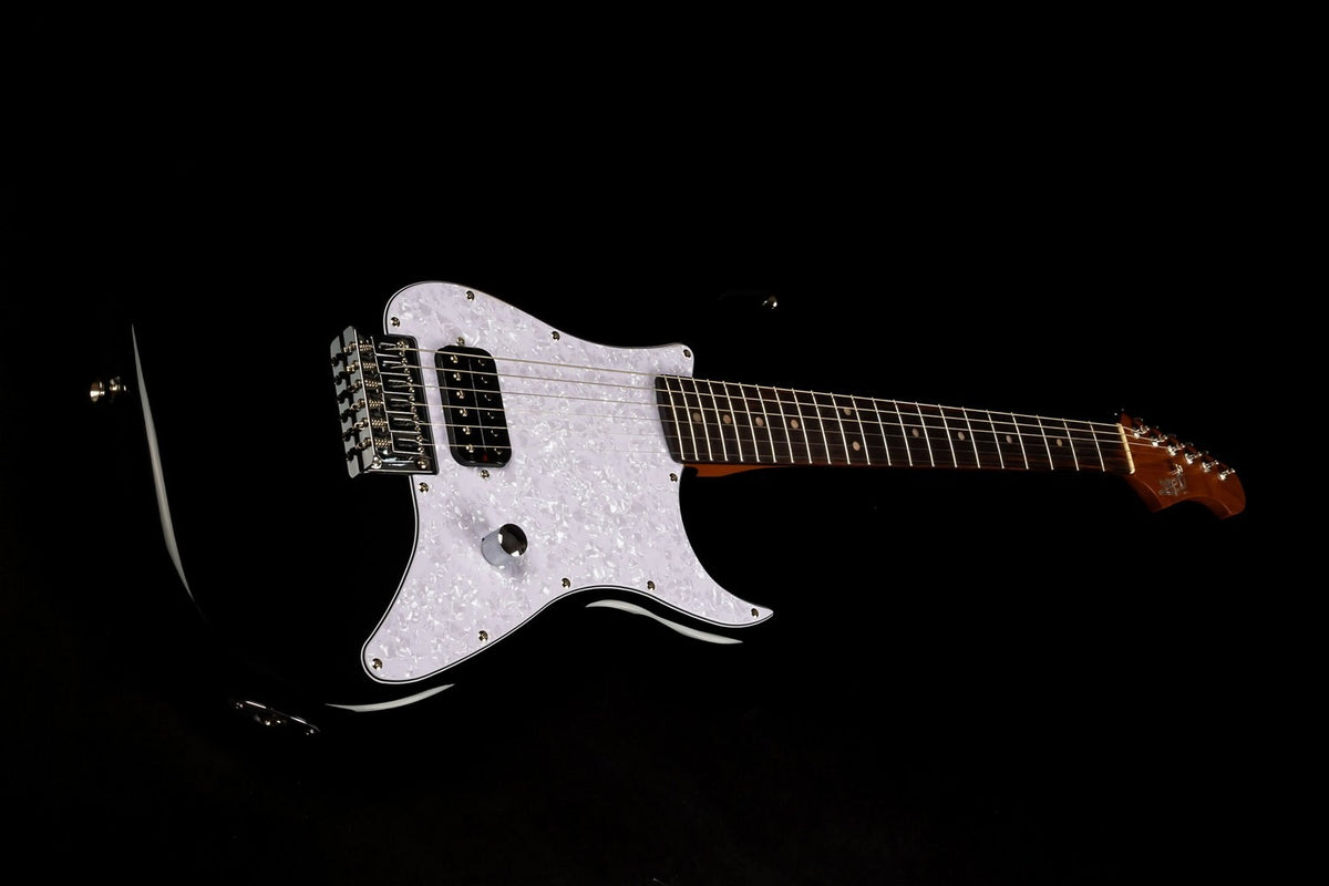 JET Guitars JS-400 HT BK – elektrische gitaar – S-stijl HSS Hardtail Zwart, palissander toets