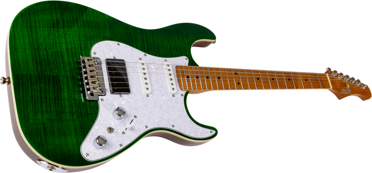 JET Guitars JS-600 TGR – elektrische gitaar – S-stijl HSS transp. Groen