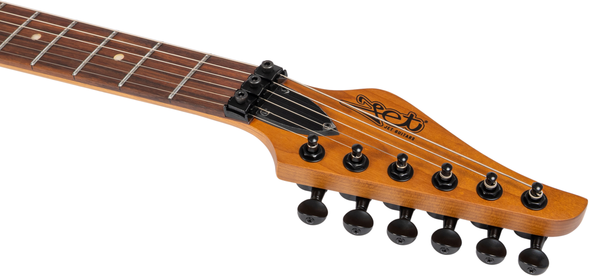 JET Guitars JS-800 BKW HS – elektrische gitaar – S-stijl Zwart, palissander toets