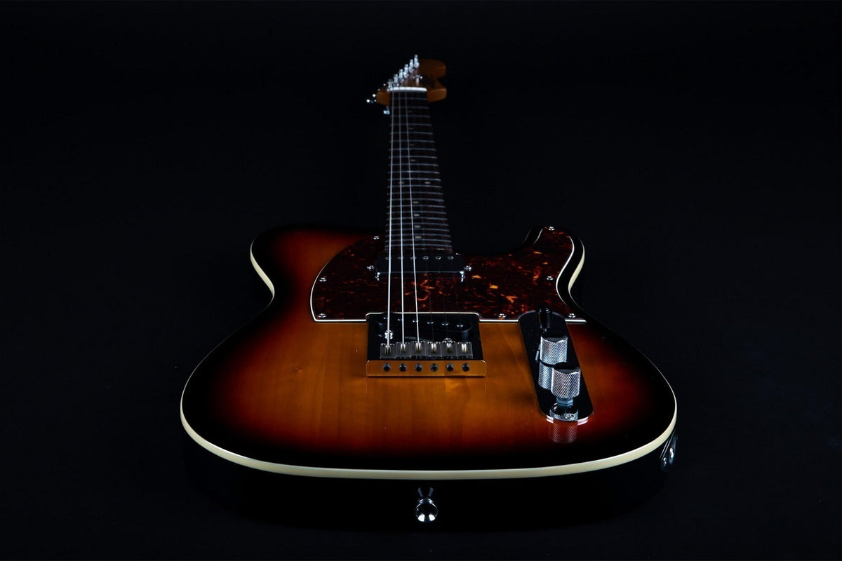 JET Guitars JT-350 SB R – elektrische gitaar – T-stijl SH Sunburst, palissander toets