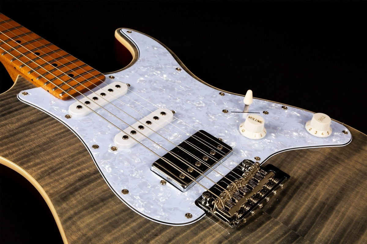 JET Guitars JS-450 TBK – elektrische gitaar – S-stijl HSS transp. zwart