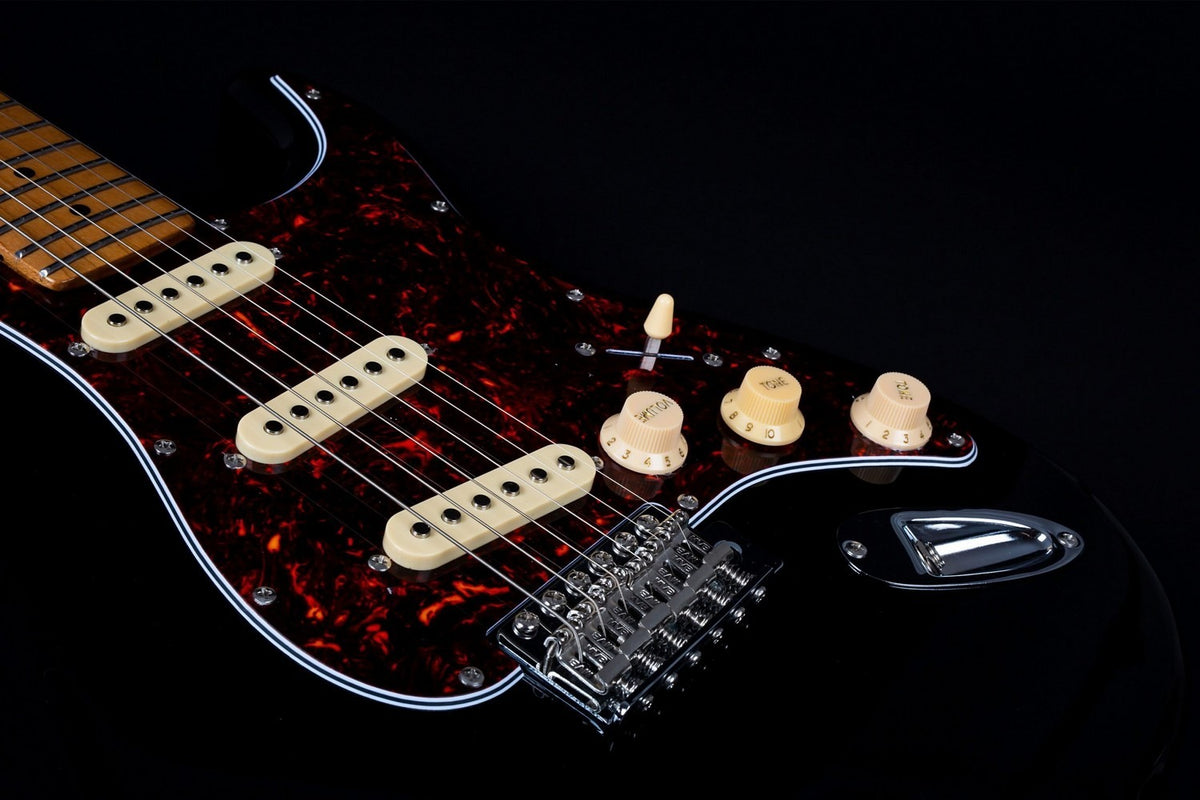 JET Guitars JS 300 BK – elektrische gitaar – S-stijl SSS Zwart