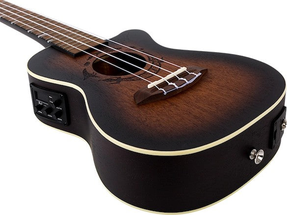 Flight DUC 380 CEQ AMBER – elektro-akoestische concertukelele