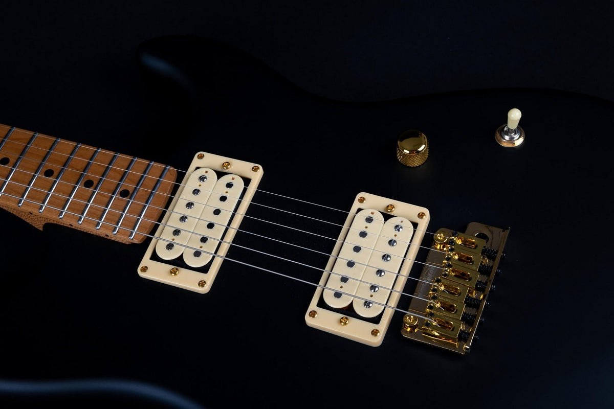 JET Guitars JS-700 MBK – elektrische gitaar – S-stijl HH mat Zwart
