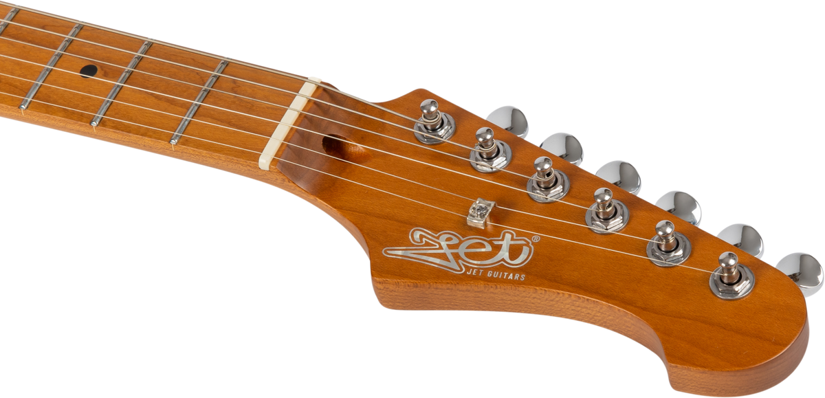 JET Guitars JS-300 MINI RD – elektrische gitaar – Mini S-stijl SSS Rood