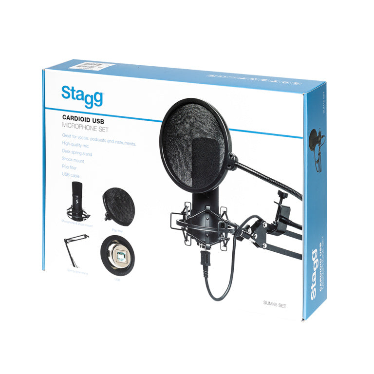 Stagg SUM45 SET USB-condensatormicrofoonset