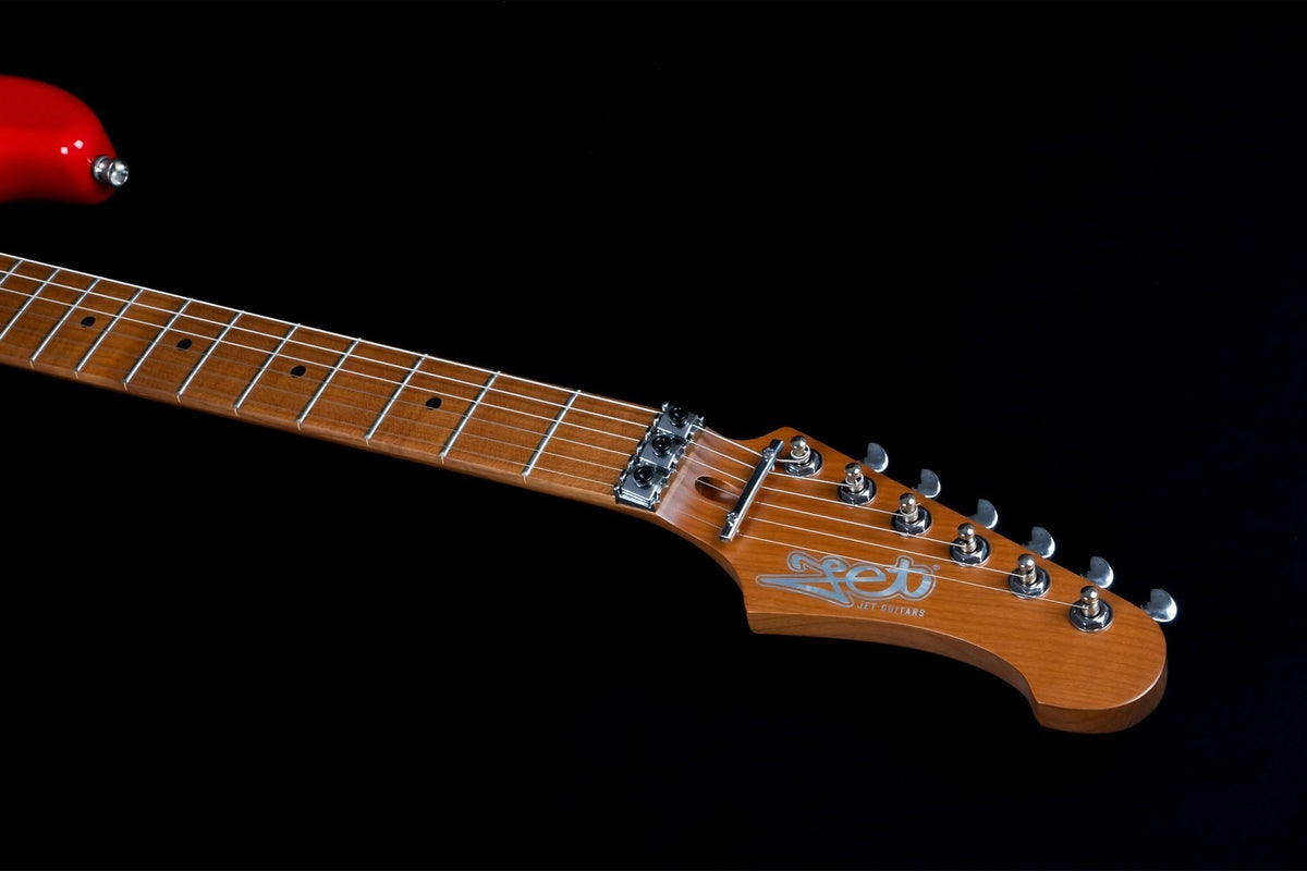 JET Guitars JS-700 RD H – elektrische gitaar – S-stijl 1x Humbucker Rood