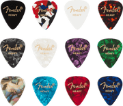 Fender 0980300500 Celluloid Medley 351 Shape Plectrums Heavy 12-Pack