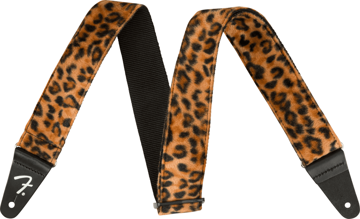 Fender 0990601053 Wild Animal Print 2 inch Gitaarband Synthetisch Bont Wild Leopard Print
