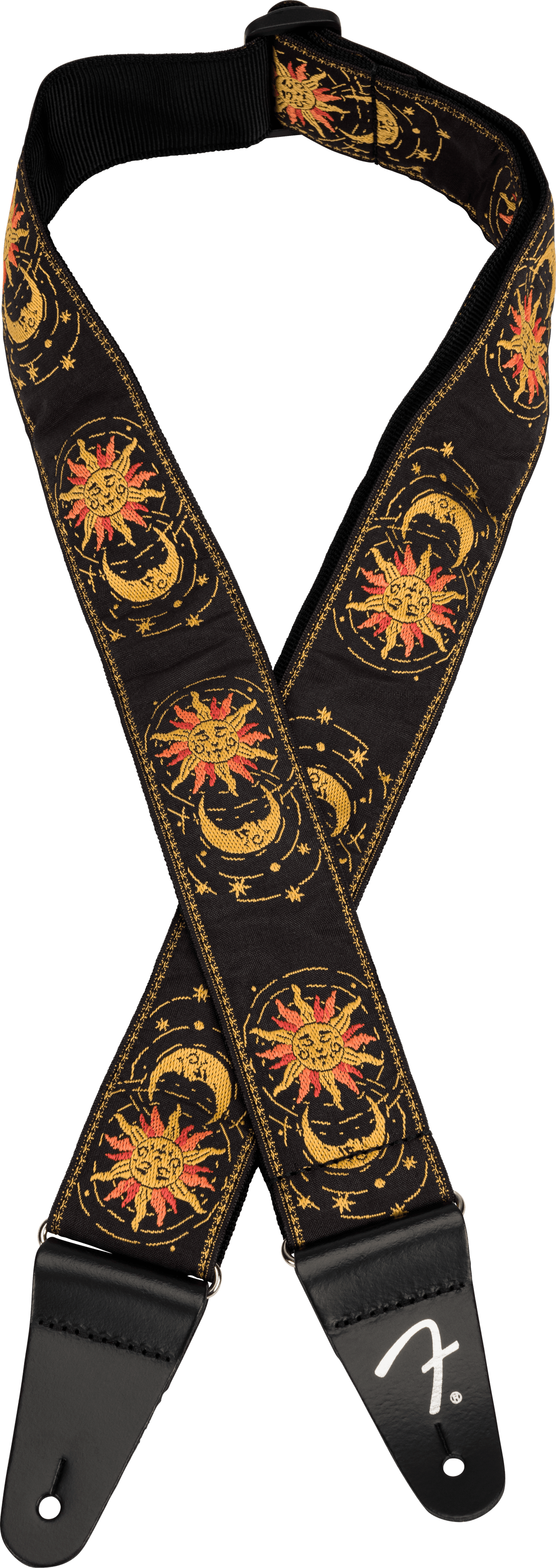 Fender 0990637203 American Vintage II Geweven Gitaarband Sun & Moon Design Three-Tone Sunburst