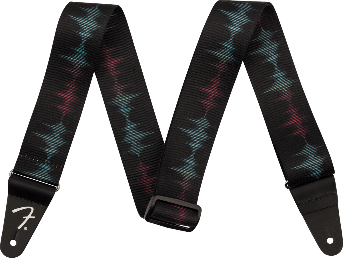Fender 0990637215 Retro Ribbed Polyester Gitaarband Sound Wave Design