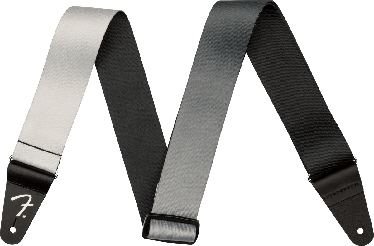 Fender 0990637224 2 inch Ombre Gitaarband Silver Smoke