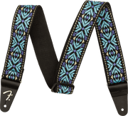 Fender 0990638025 Gitaarband 2 inch Pasadena Geweven Blauw Snowflake