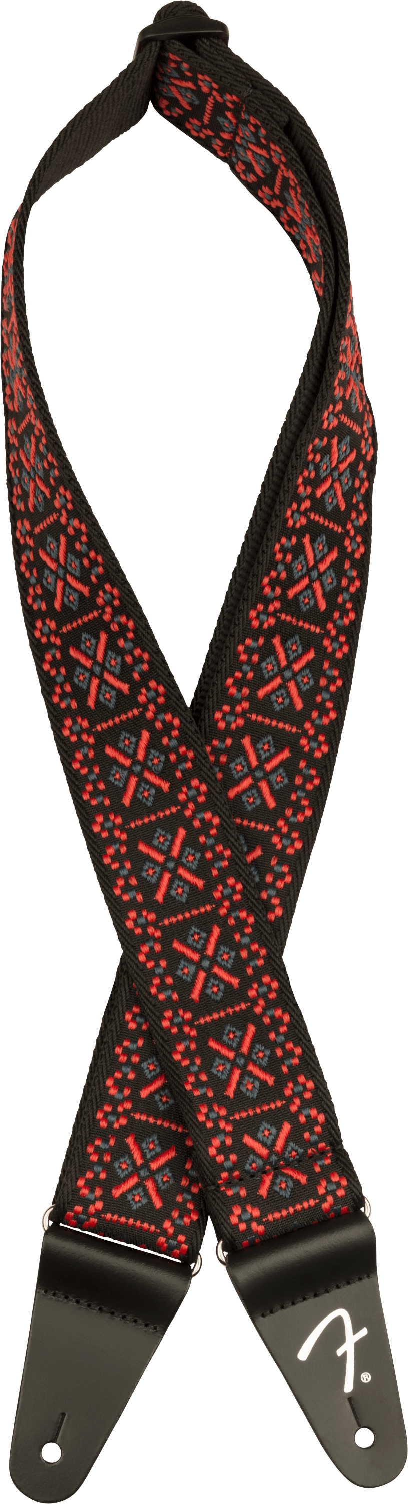 Fender 0990638034 Gitaarband 2 inch Pasadena Geweven Lattice Rood