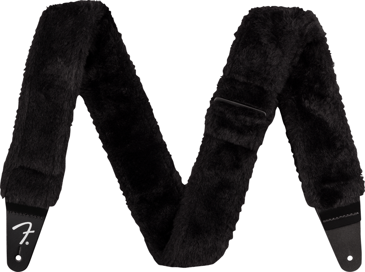 Fender 0990642010 Poodle Pluche Gitaarband Zwart