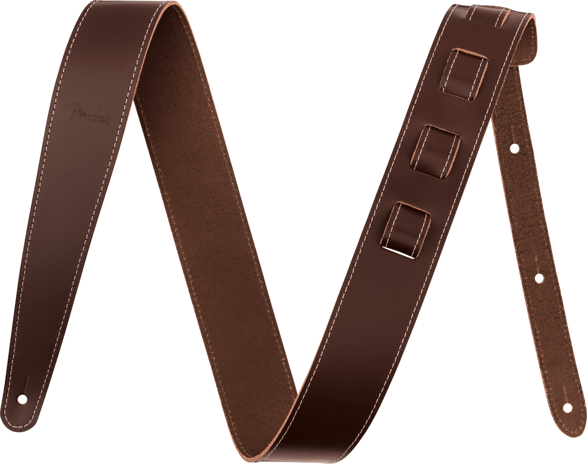 Fender 0990642121 Essentials 2 inch Leer Gitaarband Bruin