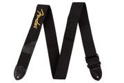 Fender 0990662070 Gitaarband 5 cm Breed Polyester Logo Geel Fender Logo
