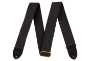 Fender 0990667006 Gitaarband 5 cm Breed Cotton/Leer Fender Logo Zwart