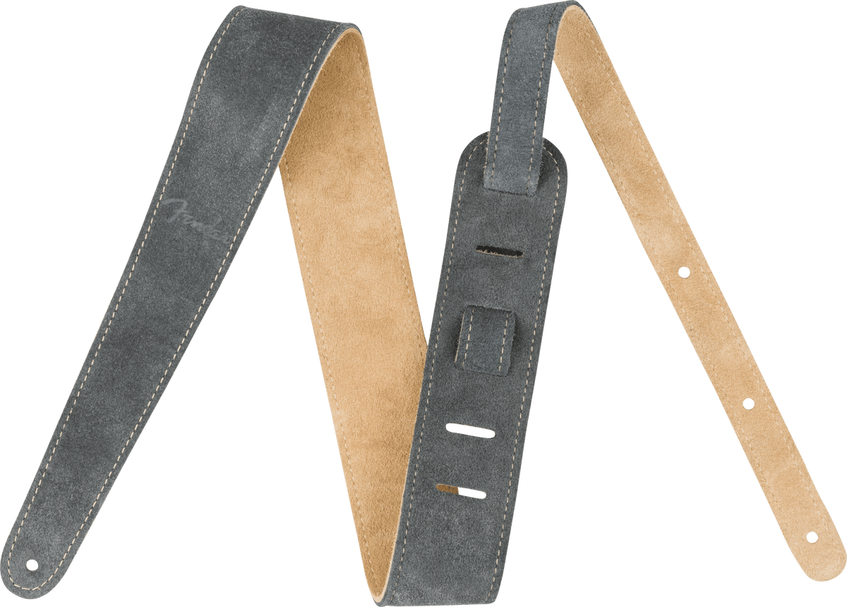 Fender 0990691024 Gitaarband 2 inch Suède Omkeerbaar Grijs/Tan
