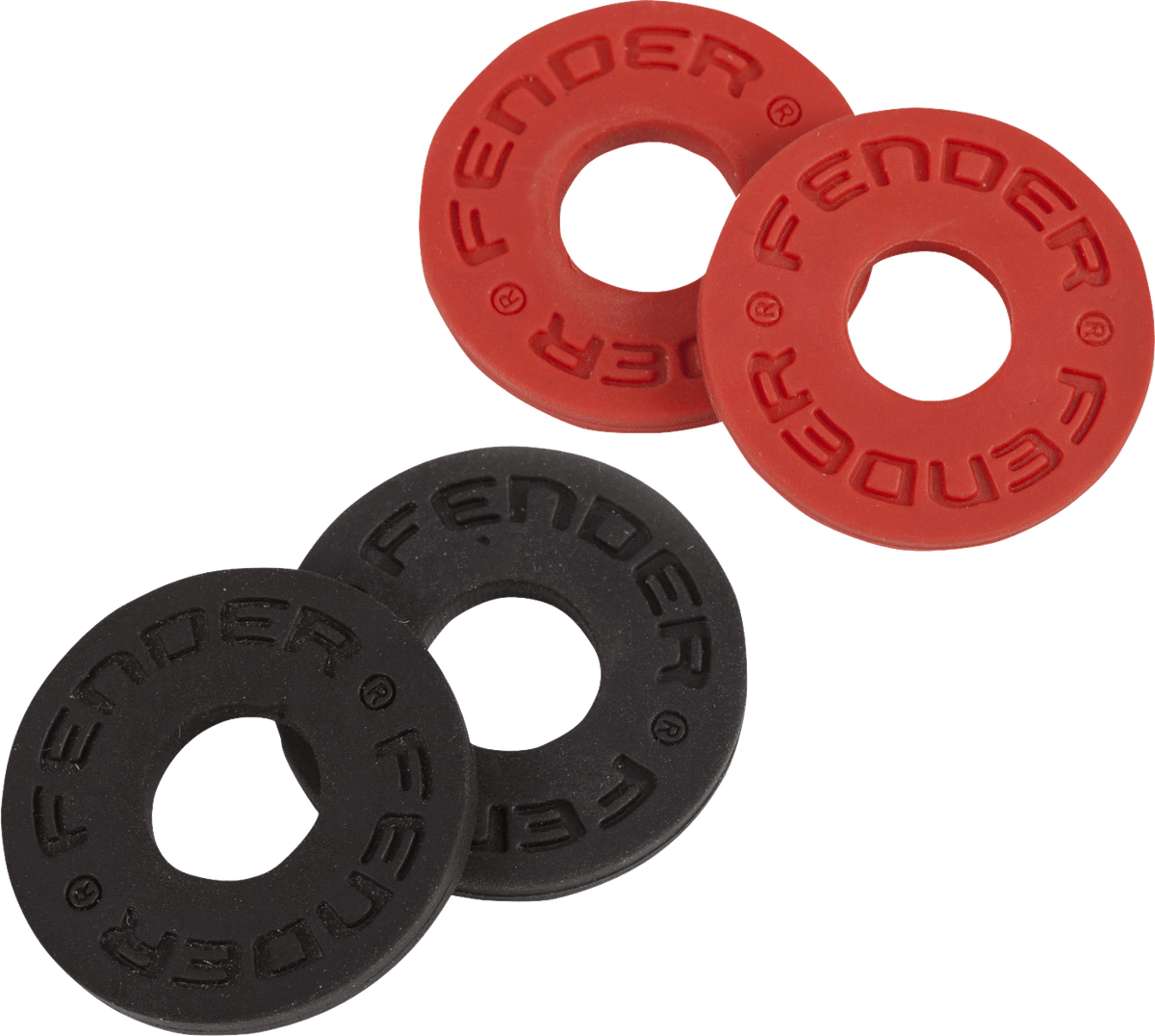 Fender 0990819000 Strap Blocks Zwart/Rood 4-Pack