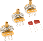 Fender 0990830003 Stratocaster Potentiometer- en Condensatorset Gespleten As Set van 3