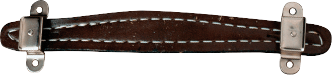 Fender 0990945000 Pure Vintage gestikte leren versterkerhandgreep bruin 2-schroefs