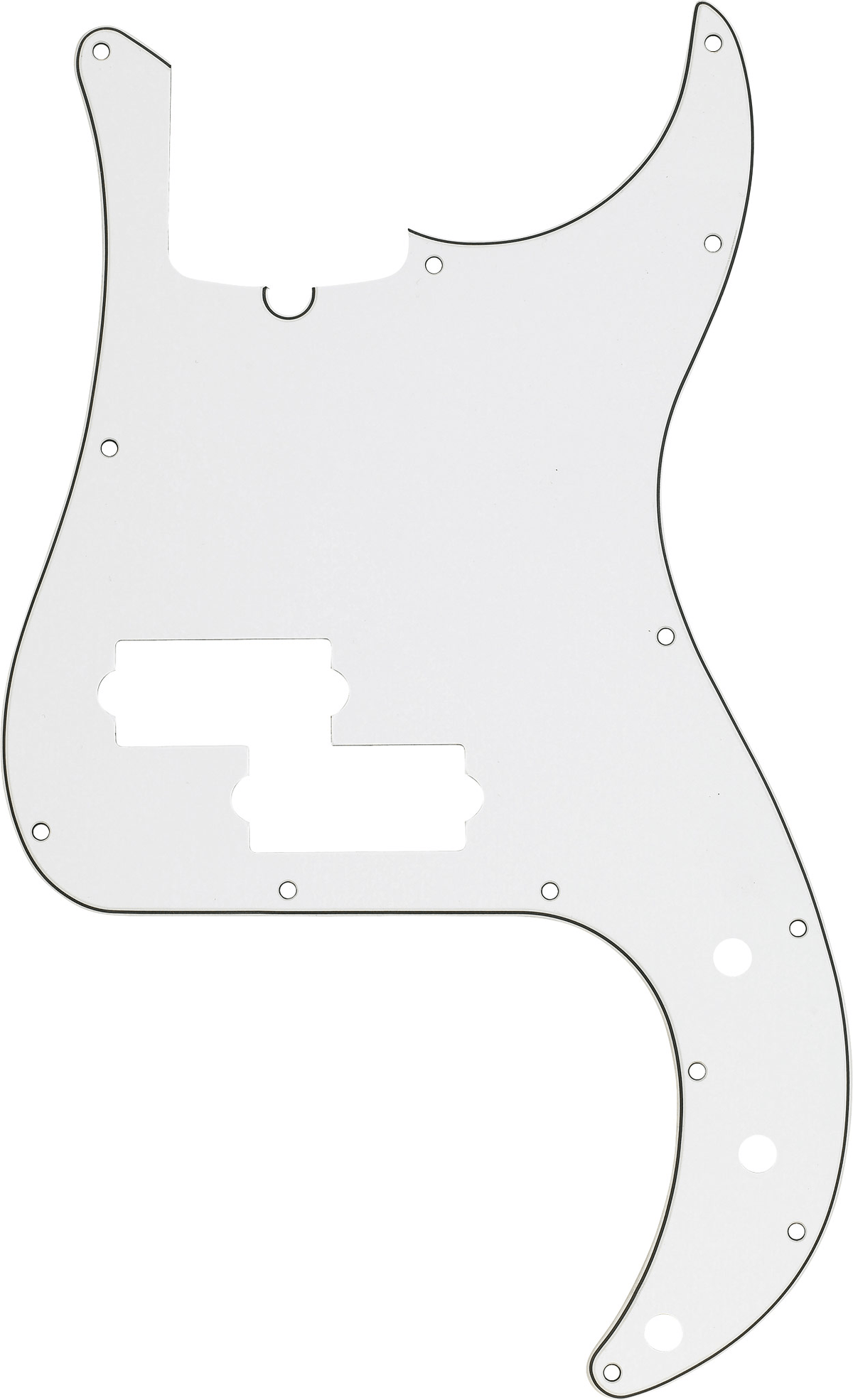 Fender 0991376000 Standard Precision Bass Slagplaat Perkament 13-Gaats 3-Laags met Trussrod-Uitsparing