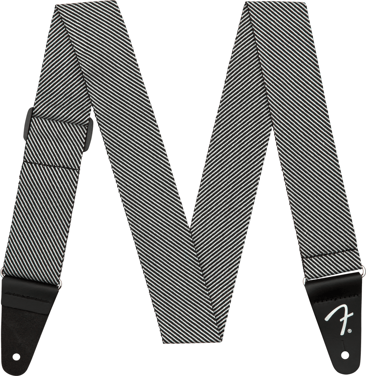 Fender 0991446406 Gitaarband 5 cm Breed Wit/Zwart