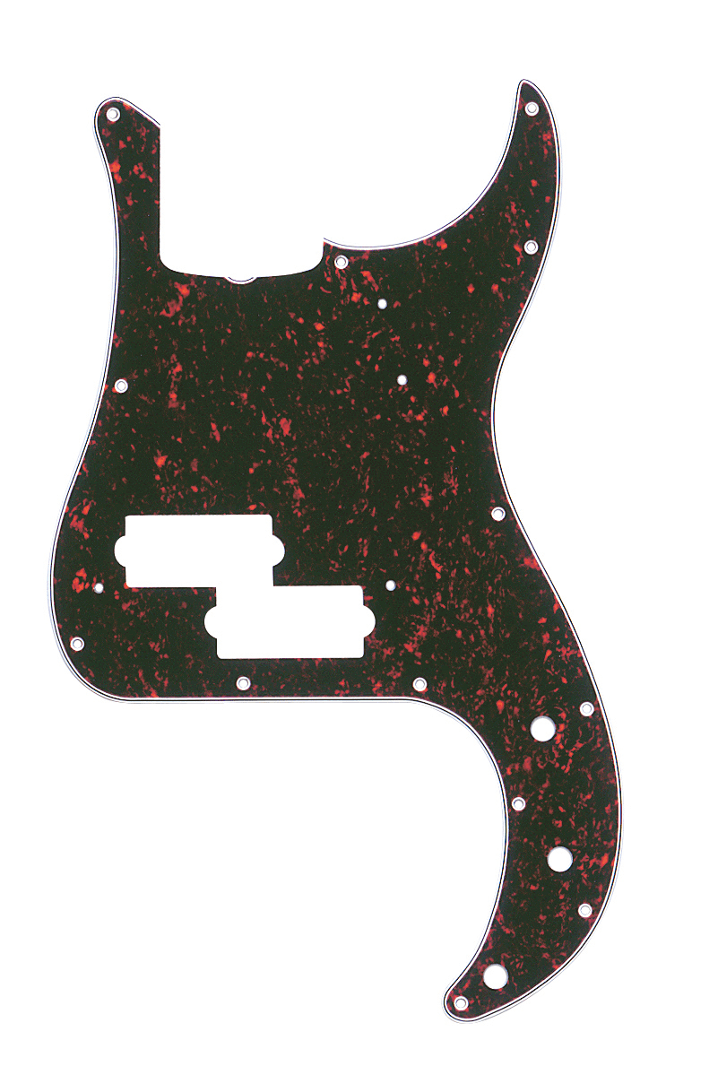Fender 0992021000 '62 Precision Bass Slagplaat Schildpad 13-Gaats 4-Laags met Trussrod-Uitsparing