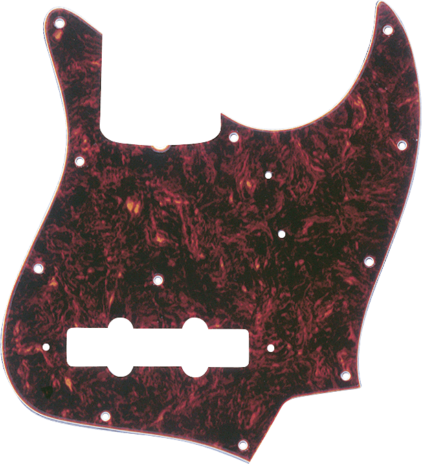 Fender 0992022000 '62 Jazz Bass Slagplaat Schildpad 11-Gaats 4-Laags met Trussrod-Uitsparing