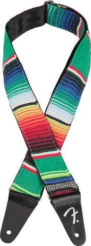 Fender 0992132541 Serape Gitaarband 2 inch Groen Multi