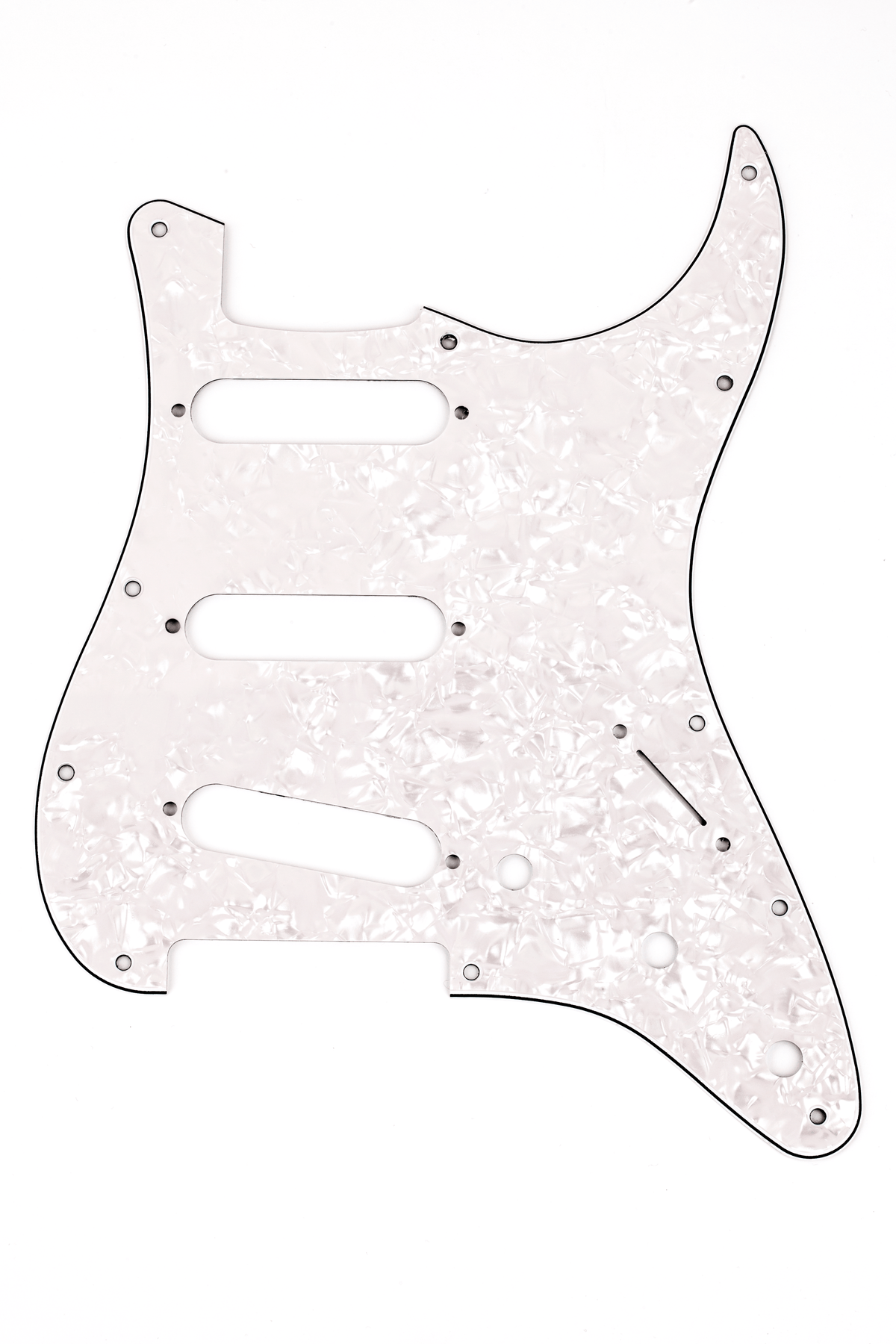 Fender 0992140000 Stratocaster SSS Slagplaat Wit Parelmoer 11-Gaats 4-Laags