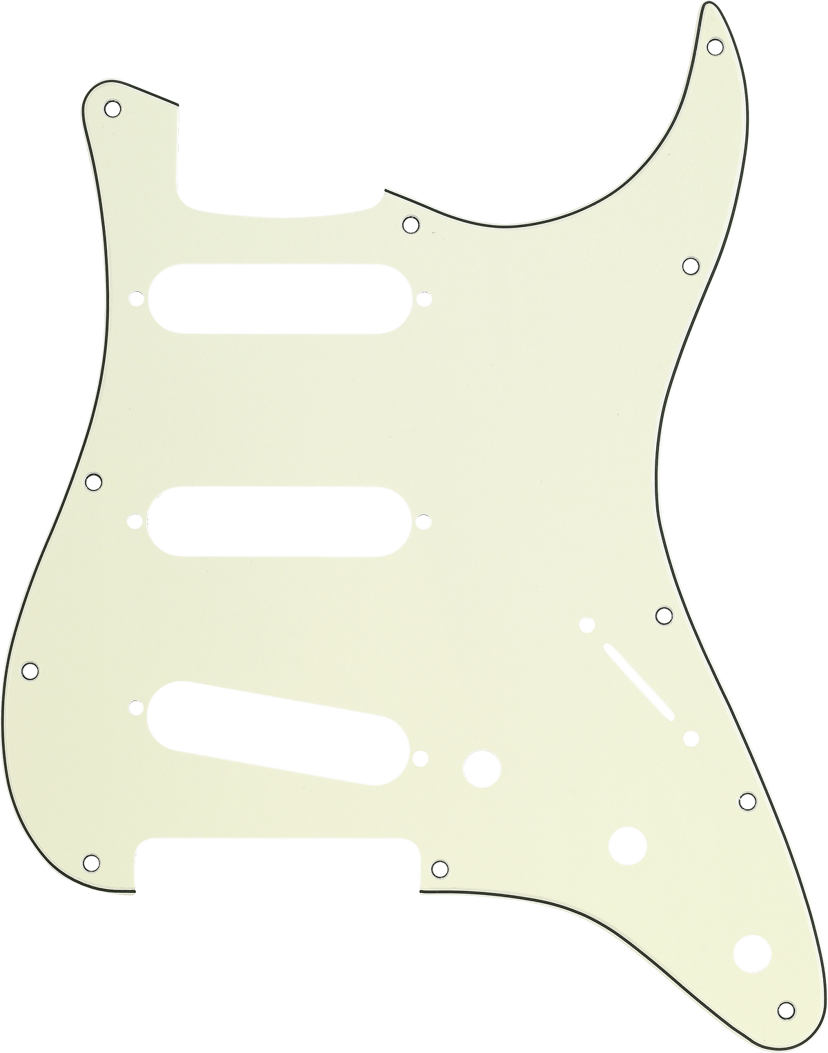 Fender 0992144000 Stratocaster SSS Slagplaat Mintgroen 11-Gaats 3-Laags