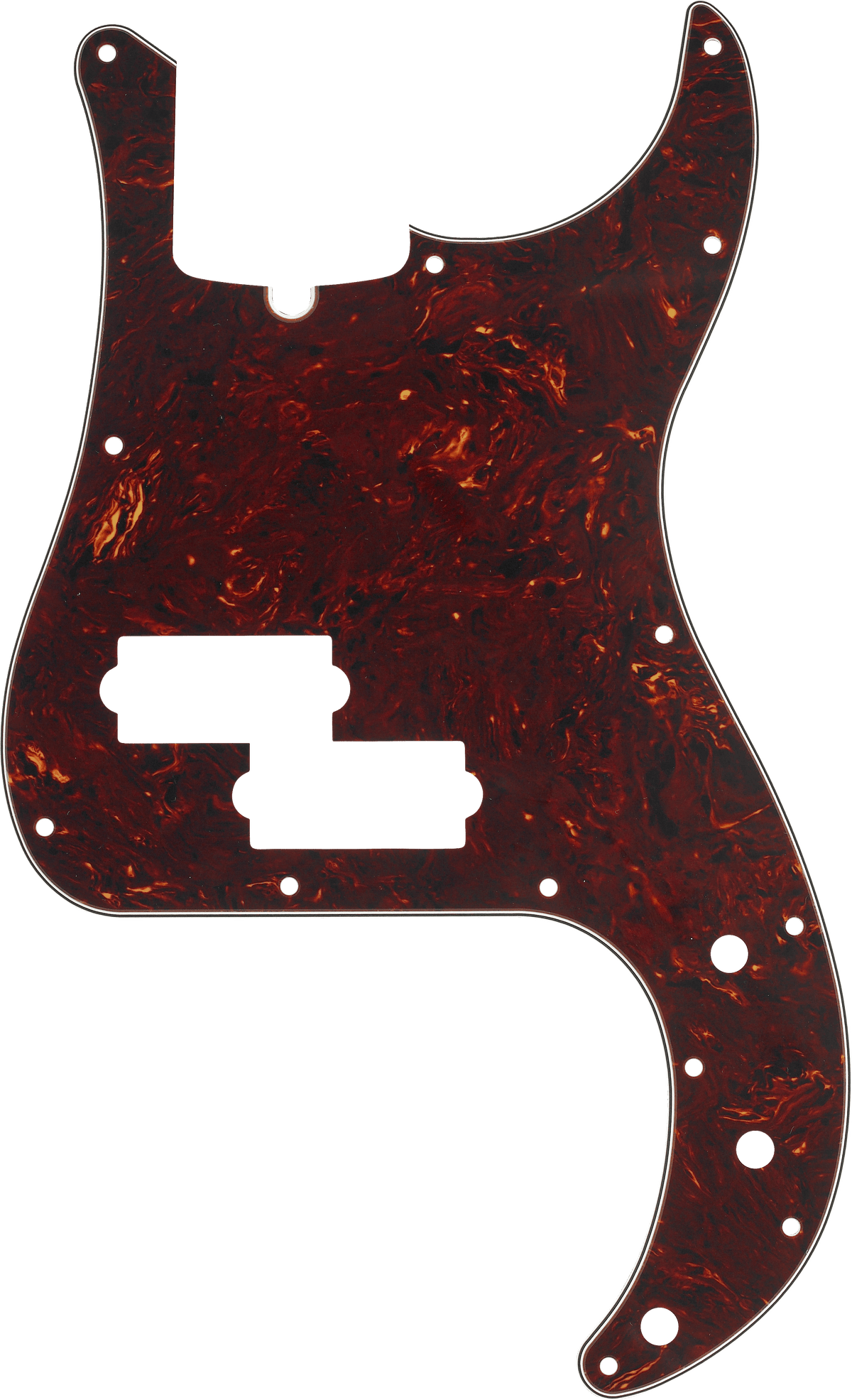 Fender 0992175000 Standard Precision Bass Slagplaat Schildpad 13-Gaats 4-Laags met Trussrod-Uitsparing