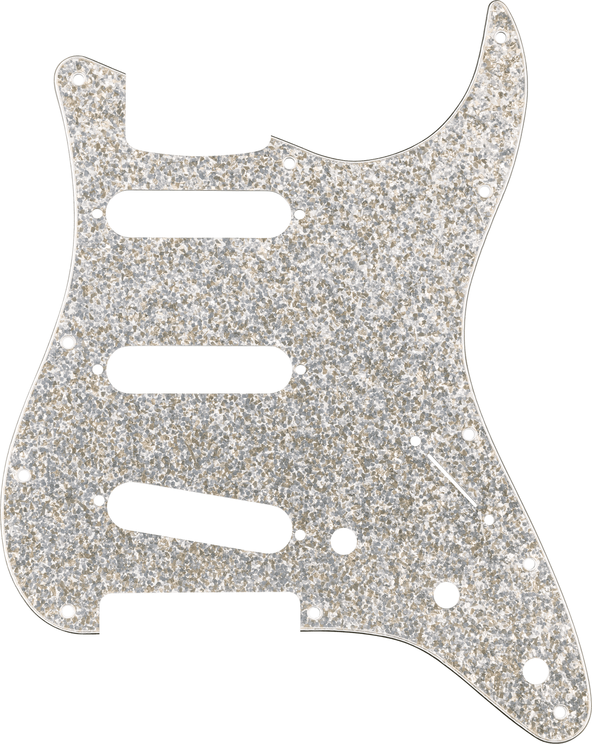 Fender 0992187002 Stratocaster SSS Slagplaat Zilver Sparkle Hybride Glas/Glitter
