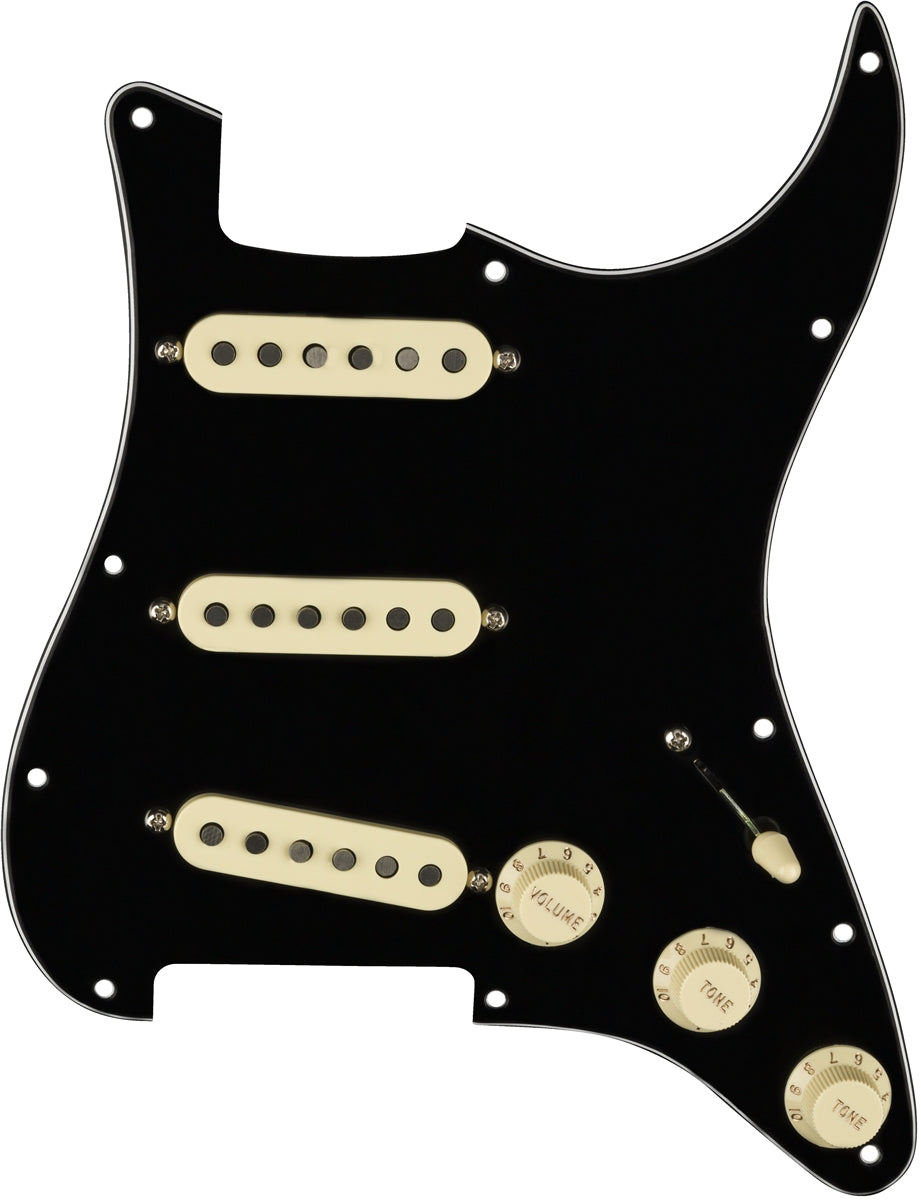 Fender 0992343506 Tex-Mex Stratocaster SSS Voorbedrade Slagplaat Zwart 11-Gaats