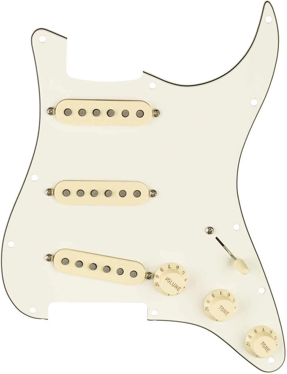 Fender 0992343509 Tex-Mex Stratocaster SSS Voorbedrade Slagplaat Perkament 11-Gaats