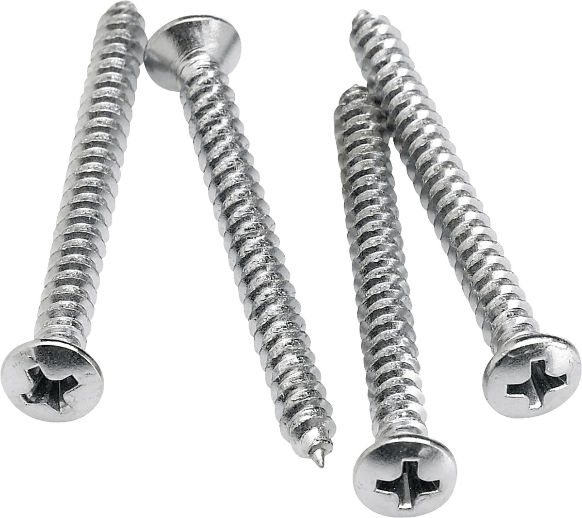 Fender 0994948000 Halsmontageschroeven Chroom Set van 4